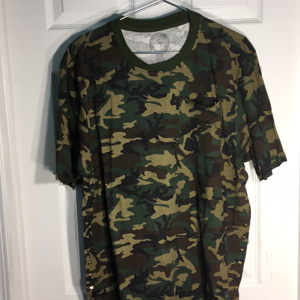 Maxi Milian Camo Cotton Studded T-Shir…